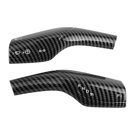 Ohjauspyörän Vaihdevivun Peite Pyyhkijän Ohjausvivun Koriste Trimmi Sopii Tesla Model 3/Y Hiilikuitu Tyyli