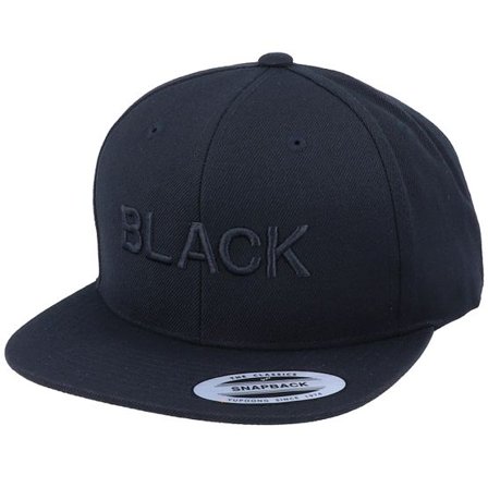 Iconic - Svart snapback Keps - Black @ Hatstore