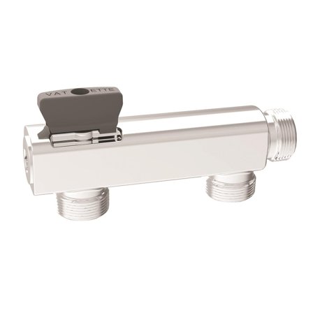 Vatette V6 Väggfördelare 2-rör Med avstängning, Installation