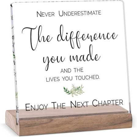 Farvelgave til ven, kollega, chef, lærer, tak Farvelgave til chef, vi kommer til at savne dig, dekorationsgave til pensionsfest, kvinder mænd(