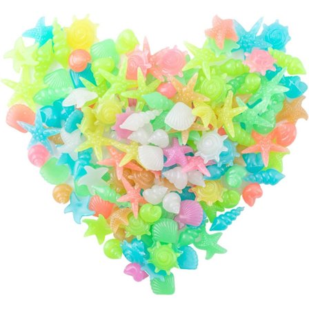 150 kpl hohtokiviä, hohtokiviä, koristekiviä yöllä