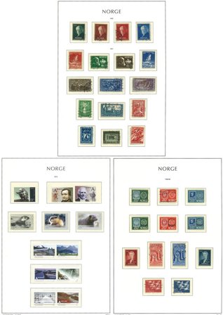 Norge til 2013 - Samling i 2 frimærkealbum