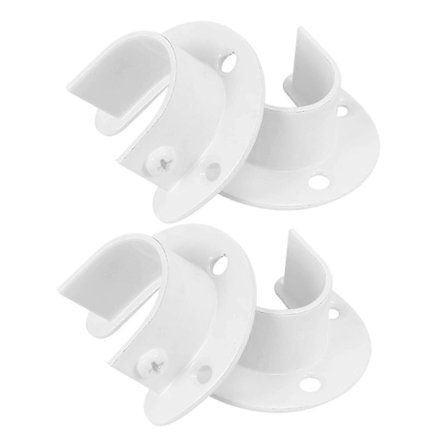 Stangholder kompatibel med gardinstang - 4 stk. 32 mm garderobeskabsbeslag