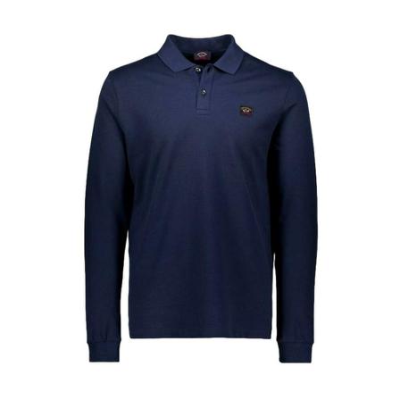 Paul & Shark Polo manica lunga , Blauw , Heren , Maat: 5XL