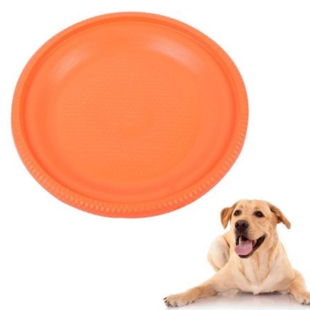 Hundefrisbee Naturlig Gummi Flytende - Gummileketøye Oransje KLB