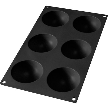 Lékué 6st Semi-sphere Svart Silikon | Bakning > Kakbakformar > Silikonform | Bagaren och Kocken