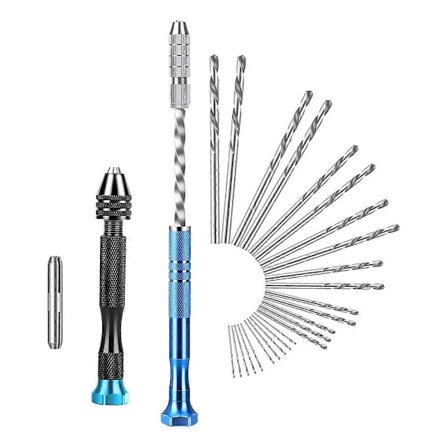 28 stk. Præcisions Pin Vise Håndboresæt med 0,5-3,0 mm Mikro-Type Spiralbor, til Elektronisk Samling