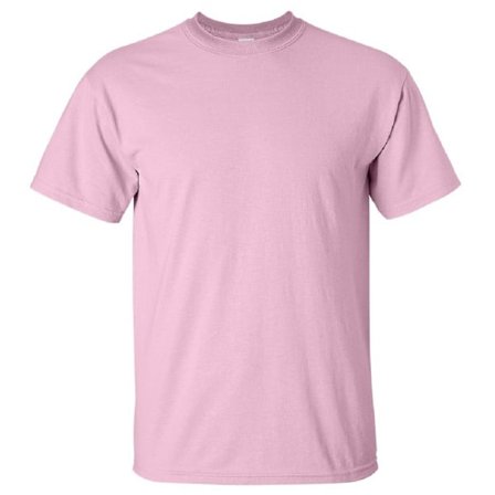 Gildan Mens Ultra Cotton Kortärmad T-shirt M Ljusrosa