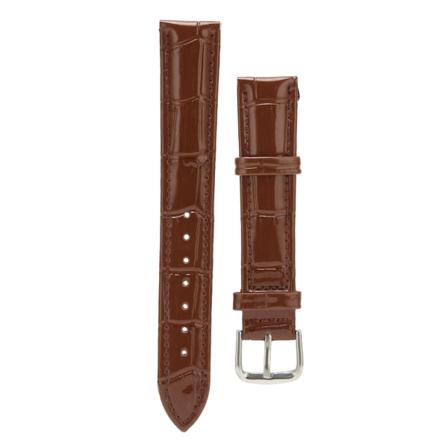 Watch PU Läderlegering Pin Spänne Svettsäker Mjuk Andas Ersättningsurband Brun