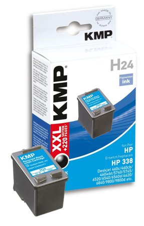 KMP H24 ink cartridge black compatible with HP C 8765 E