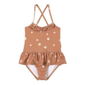Kuling Desert Daisy Biarritz Swimsuit 110/116 cm - Swimwear and coverups - 110/116 cm - Brown
