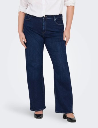 ONLY Carmakoma Carwilly Hw Wide Jeans Cro Noos - Blue - 46 x 32