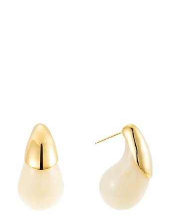Drop Resin Earring Gold By Jolima