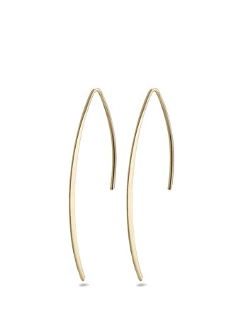 Agatha Recycled Earrings Gold Pilgrim
