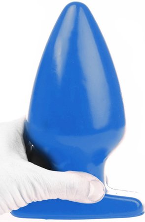 I Love Butt Fat Plug Blue Large 19cm - Woome.pl
