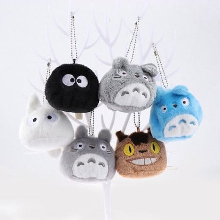 Min granne Totoro Mjuk Plysch 5cm Nyckelring