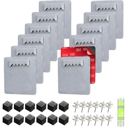 12 st självhäftande bildhängare utan borrning självhäftande bildhängare foto- och spegelhållare självhäftande bildhängare för att hänga speglar eller 