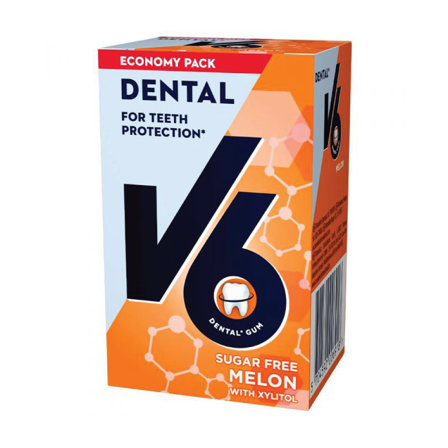 V6 Melon Tyggegummi, 48 stk.