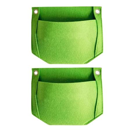 2-pack planteringspåsar Multipurpose trädgårdsförvaringsbehållare Filtpåsar
