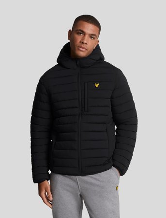 Lyle & Scott Sport Stretch Lightweight Quilted Jacket - Black - M