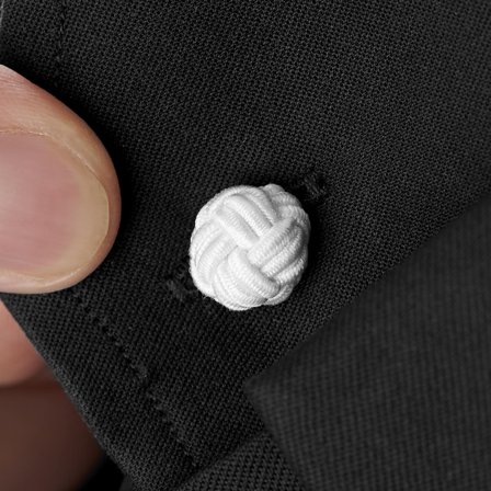 Λευκά Μανικετόκουμπα Knot for Men