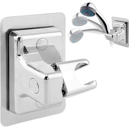 360° Rotationsduschhuvudhållare - Ingen Borrning - Universal Duschhållare för Handdusch eller Duschslang