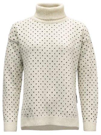 Devold Sørisen Wool High Neck Woman Off White/Ink