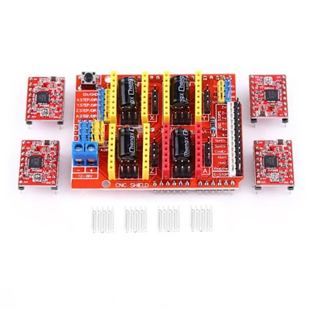 CNC Shield Expansion Board Stepmotor Driver DC 12V til 36V