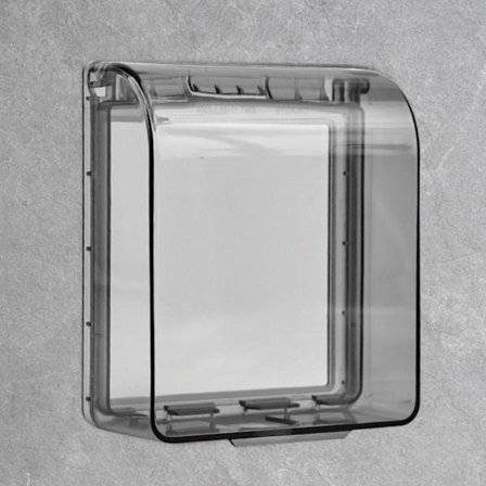 Vattentätt vägguttagsskydd SVART svart