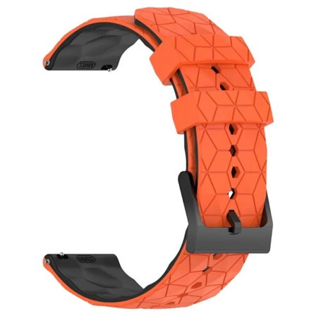22mm 20mm Silikonarmband för Garmin Forerunner 55 165 265 965 255 Fotbollsmönster Armband Garmin Active 5/Vivoactive 5 correa