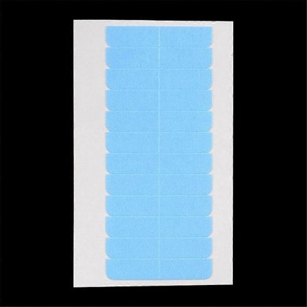 Blå Dubbelsidig Peruktejp Hårtejp för Toupee Självhäftande Tejp för Spetsfront Ultra-Hold Peruklim Mini Flikar Tejp