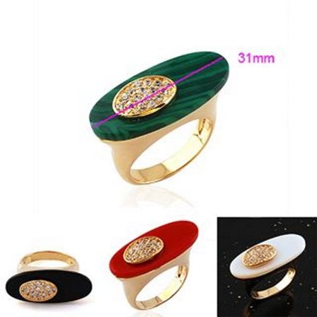 18K Guldfyllda Guld gulddoublé Filled CZ Ring