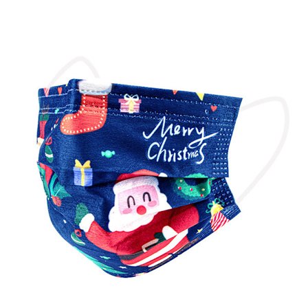 150 kpl joulu uusi kolmikerroksinen suoja aikuisten kertakäyttöinen söpö sarjakuva Halloween joulu naamio 17.5 * 9.5cm