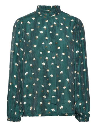Sc-Tama Bluse Langermet Grønn Soyaconcept*Betinget Tilbud