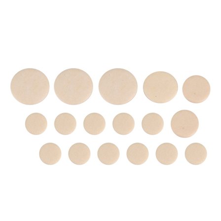 17 stk. slitesterke klarinettputer av høy kvalitet - reservedeler for klarinett