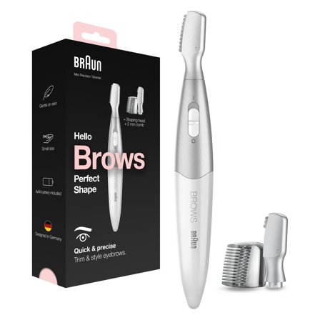 Braun Eyebrow Mini Presisjonstrimmer FG1106 Trimming av øyenbryn, styling og forming til kvinner