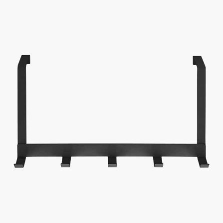 Dörrhängare 5 krokar svart