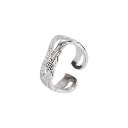 Uregelmessig ring med åpning, pekefinger ring