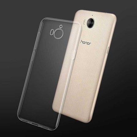 Transparent Silikon TPU-Skal till Huawei Y6 2017