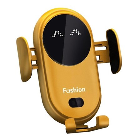 Biltelefonholder Trådløs Lader Med Smil Lys Roterbar Navigasjon Holder For Suv Bil s202412247922 db