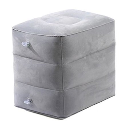 Oppblåsbar flyfotstøtte, justerbar høyde, slitesterk, myk, generell bruk, sammenleggbar, bærbar[SL]