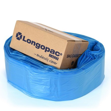 LONGOPAC Kassett Mini Standard 60m blå - Lyreco - Städ och hygien - Påsar och säckar - Kassett - Longopac