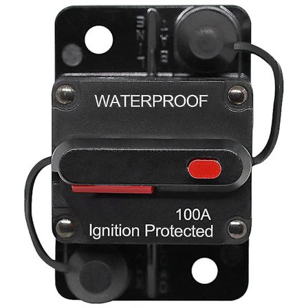 Auton katkaisija 30a - 150a, DC 12v - 48v vedenpitävä katkaisija manuaalisella nollaustoiminnolla