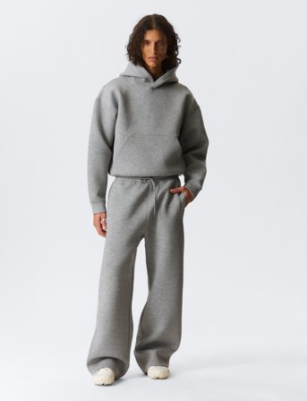 Weekday Loose Fit Scuba Sweatpants - Grey - XS