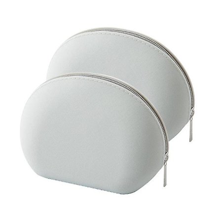 2 kpl Simuloitu Kuori Säilytyskassi Vedenkestävä Silikoninen Kosmetiikkalaukku