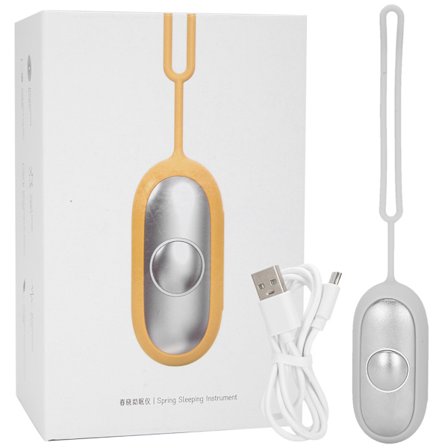 USB Lading Mikrostrøm Søvn Instrument Angst Stress Relief Søvnhjelpemiddel Sølv