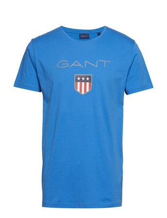 Shield Ss T-Shirt T-shirts Short-sleeved Blå GANT