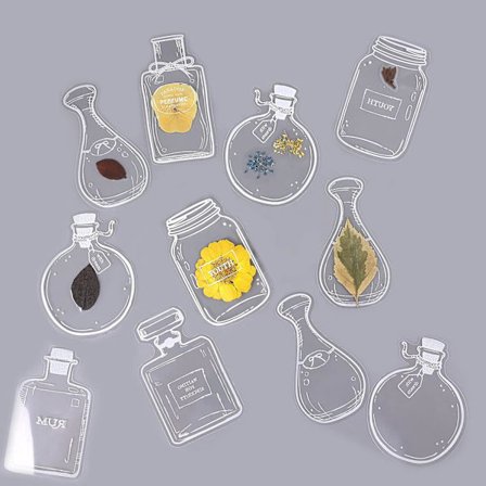 60 stk. tørrede blomsterbogmærker, gennemsigtige bogmærker DIY bogmærker tørrede blomsterbogmærke blomsterbogmærke til hjem DIY håndværk læsning 