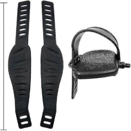 Et par pedalremme til motionscykel - Høj kvalitet og bredere remme til spinningcykel [DB]