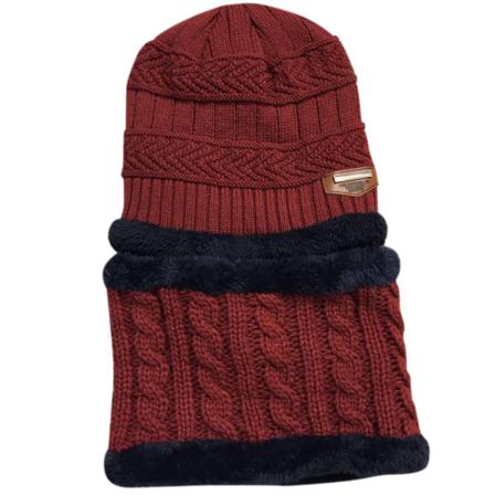 Kvinnor Män Vinter Thermal Virkad Stickad Baggy Beanie Ull Hat Ski
